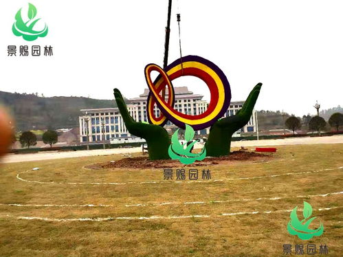景區主題創意雕塑小品制作安裝與綠化植物的融合效果圖解析